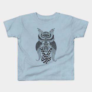 Mehendi owl Kids T-Shirt